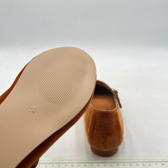 Pazzion Goldenrod Round Toe Mary Janes Comfortable Strap Buckled Ballet Flats - Picture 6 of 8